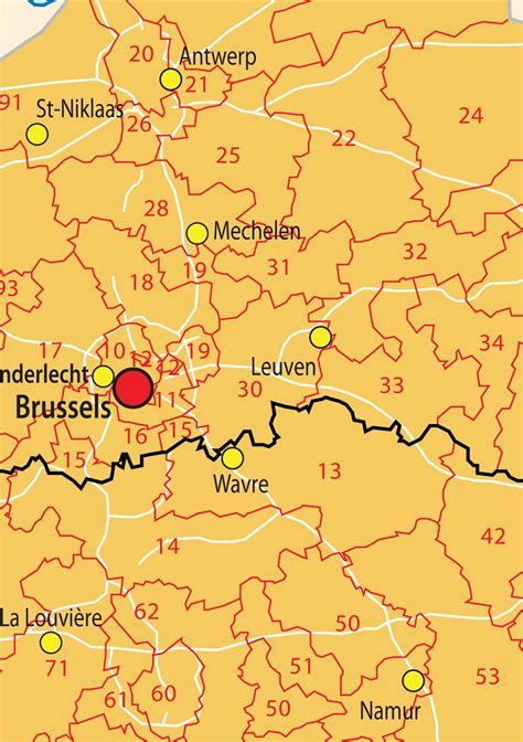 belgium zip code map